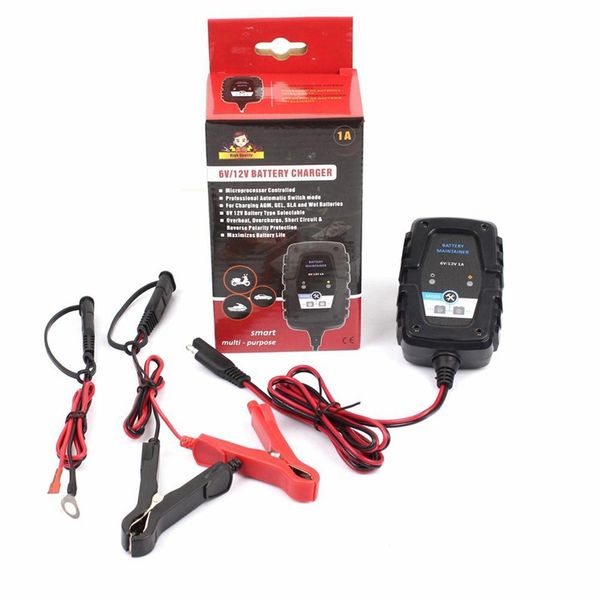 foxsur 6v 12v 1a automatic smart battery charger maintainer with sae line for car motorcycle scooter deep cycle agm gel vrla - eu plug
foxsur 6v 12v 1a automatic smart battery charger maintainer with sae line for car motorcycle scooter deep cycle agm gel vrla - eu plug