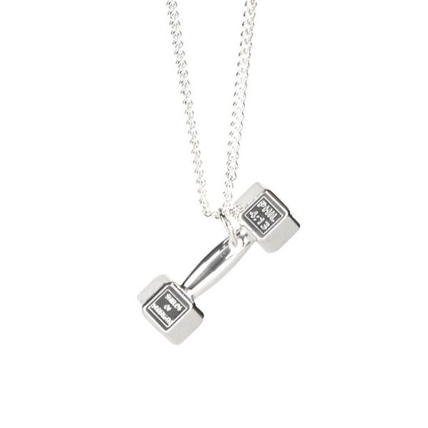 pendant necklaces barbell weights necklace men fitness stainless steel gold chain jewelry gifts for male accessories wholesale, Silver
pendant necklaces barbell weights necklace men fitness stainless steel gold chain jewelry gifts for male accessories wholesale, Silver