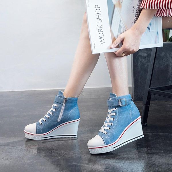 women 8cm high heels wedge platform ankle boots blue/white/black/pink/red/leopard casual lady shoes spring/autumn female shoes
women 8cm high heels wedge platform ankle boots blue/white/black/pink/red/leopard casual lady shoes spring/autumn female shoes