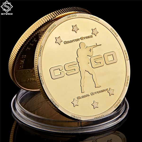cs go counter strike design craft gold commemorative games coin collection collectible medal coin
cs go counter strike design craft gold commemorative games coin collection collectible medal coin