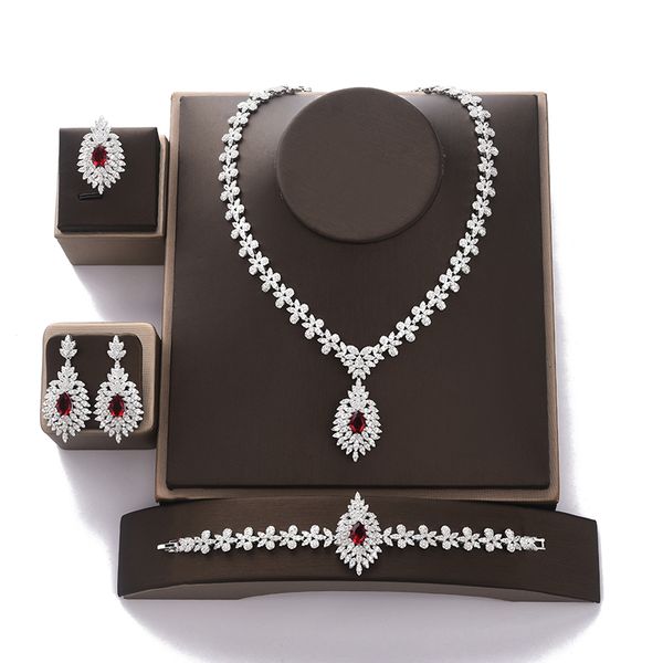 jewelry set hadiyana water drops design necklace earrings bracelet and ring set women wedding party cny0037 conjunto de joyas, Silver
jewelry set hadiyana water drops design necklace earrings bracelet and ring set women wedding party cny0037 conjunto de joyas, Silver