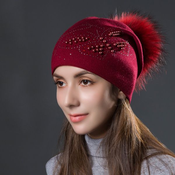 winter knitted hat female euro-american drilled pearl ball hat outdoor heating wool wool hats, Blue;gray
winter knitted hat female euro-american drilled pearl ball hat outdoor heating wool wool hats, Blue;gray