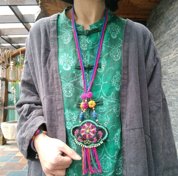 pendant necklaces johnature 2021 alloy bells embroidery tassel original national trend handmade necklace women vintage hangings, Silver
pendant necklaces johnature 2021 alloy bells embroidery tassel original national trend handmade necklace women vintage hangings, Silver