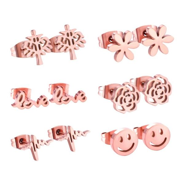 stud luxukisskids 6paris/lot rose gold stainless steel earrings fashion jewelry earring pendientes de moda las mujeres, Golden;silver
stud luxukisskids 6paris/lot rose gold stainless steel earrings fashion jewelry earring pendientes de moda las mujeres, Golden;silver
