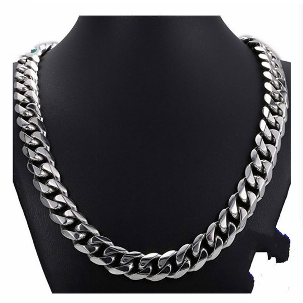 9.3mm titanium steel men's necklace hipster personality domineering long hiphop hip-hop thick chain, Silver
9.3mm titanium steel men's necklace hipster personality domineering long hiphop hip-hop thick chain, Silver