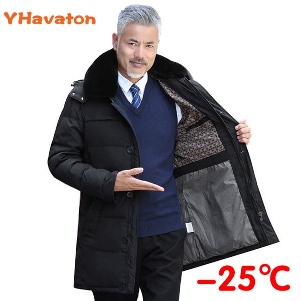 thickening parkas men 2020 new winter jacket men's coats male outerwear faux fur collar casual long down jacket men hooded coat cl09190, Black 
thickening parkas men 2020 new winter jacket men's coats male outerwear faux fur collar casual long down jacket men hooded coat cl09190, Black