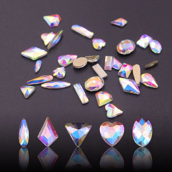 10pcs crystal ab teardrop nail crystals stones drop shape flat back rhinestones for glass 3d nails design art charms decorations, Silver;gold
10pcs crystal ab teardrop nail crystals stones drop shape flat back rhinestones for glass 3d nails design art charms decorations, Silver;gold
