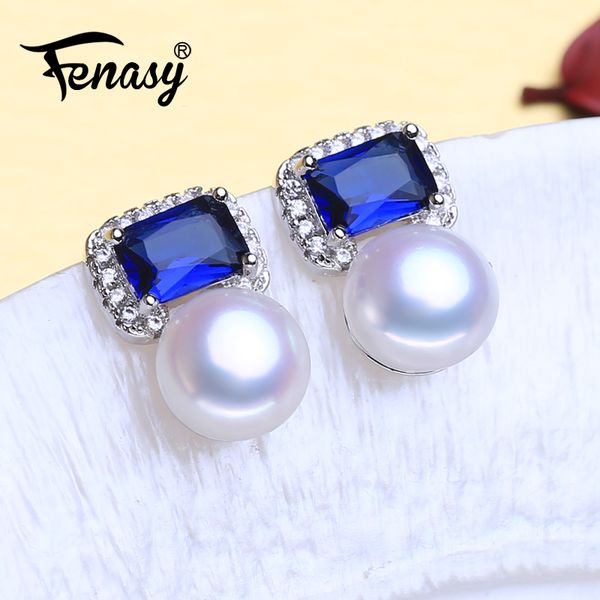 fenasy 925 sterling silver natural freshwater pearl earrings engagement jewelry sapphire bohemian stud earrings for women, Golden;silver
fenasy 925 sterling silver natural freshwater pearl earrings engagement jewelry sapphire bohemian stud earrings for women, Golden;silver