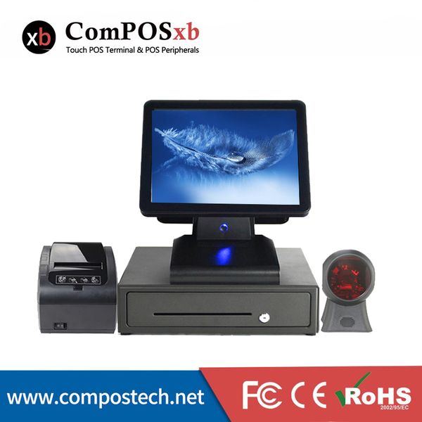 professional cash register system15 inch capacitive screen with 80mm printer/410 cash drawer/1d scanner for supermarket
professional cash register system15 inch capacitive screen with 80mm printer/410 cash drawer/1d scanner for supermarket