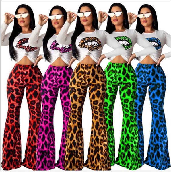 lips printed trousers sets leopard printed flare pants long sleeve tshirts womens clothing 2 piece set, White
lips printed trousers sets leopard printed flare pants long sleeve tshirts womens clothing 2 piece set, White