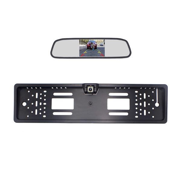 4.3" car rear view mirror monitor + car rear view camera european license plate reverse camera frame with 12leds
4.3" car rear view mirror monitor + car rear view camera european license plate reverse camera frame with 12leds