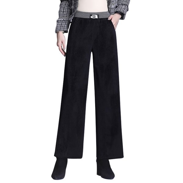 women's pants & capris oumengka casual high waist corduroy women autumn winter thick ladies long trousers elastic female wide leg 4xl, Black;white
women's pants & capris oumengka casual high waist corduroy women autumn winter thick ladies long trousers elastic female wide leg 4xl, Black;white