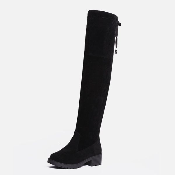 spring and autumn laces knee high boots women fashion black square high heel women suede winter 35-40
spring and autumn laces knee high boots women fashion black square high heel women suede winter 35-40