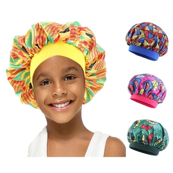 african style printing children satin bonnets kids elastic band headcover night sleep caps silky turban bonnet k-14, Blue;gray
african style printing children satin bonnets kids elastic band headcover night sleep caps silky turban bonnet k-14, Blue;gray