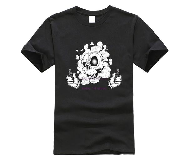 two mod cloud chaser mens t shirt vaper vape skull skeleton love to smoke gift