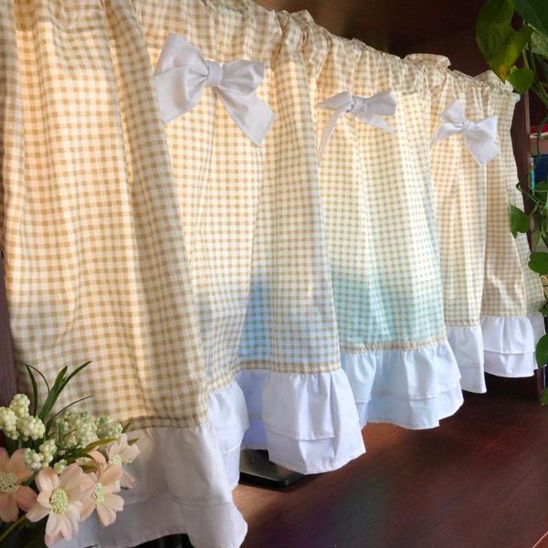 curtain & drapes korean style beige lattice white bow-knot cotton kitchen cupboard/bookshelf decorative short partition
curtain & drapes korean style beige lattice white bow-knot cotton kitchen cupboard/bookshelf decorative short partition