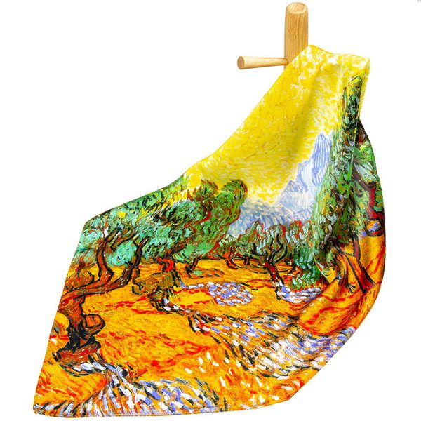 scarves high-quality pure silk scarf women bandana female hair luxury women's natural square headband neck olive trees, Blue;gray
scarves high-quality pure silk scarf women bandana female hair luxury women's natural square headband neck olive trees, Blue;gray