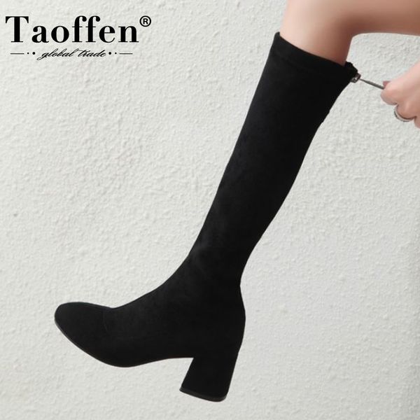 taoffen size 31-43 women knee boots warm zipper high heel winter shoes woman long boot fashion daily lady office footwear, Black
taoffen size 31-43 women knee boots warm zipper high heel winter shoes woman long boot fashion daily lady office footwear, Black