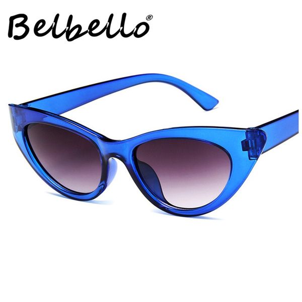 sunglasses belbello retro women fashion trend men european american cat eyes vintage plastic uv400, White;black
sunglasses belbello retro women fashion trend men european american cat eyes vintage plastic uv400, White;black