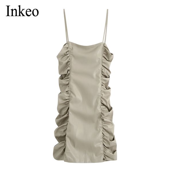 casual dresses spaghetti strap ruched summer dress pu 2021 women off shoulder backless faux leather bodycon party club inkeo 9d291, Black;gray
casual dresses spaghetti strap ruched summer dress pu 2021 women off shoulder backless faux leather bodycon party club inkeo 9d291, Black;gray