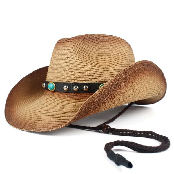 wide brim hats women men hollow western cowboy hat lady summer straw turquoise belt sombrero hombre beach cowgirl jazz sun size 57-59cm, Blue;gray
wide brim hats women men hollow western cowboy hat lady summer straw turquoise belt sombrero hombre beach cowgirl jazz sun size 57-59cm, Blue;gray