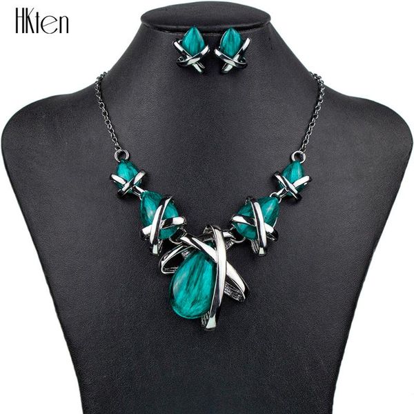 earrings & necklace ms1504514 fashion brand jewelry sets gunmetal plated 4colors blue set bridal party gifts, Silver
earrings & necklace ms1504514 fashion brand jewelry sets gunmetal plated 4colors blue set bridal party gifts, Silver