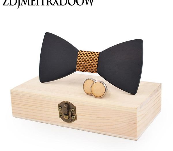 wholesale black wood novelty wedding party polyester bowtie men women bow tie cufflinks set with wood box, Black;gray
wholesale black wood novelty wedding party polyester bowtie men women bow tie cufflinks set with wood box, Black;gray