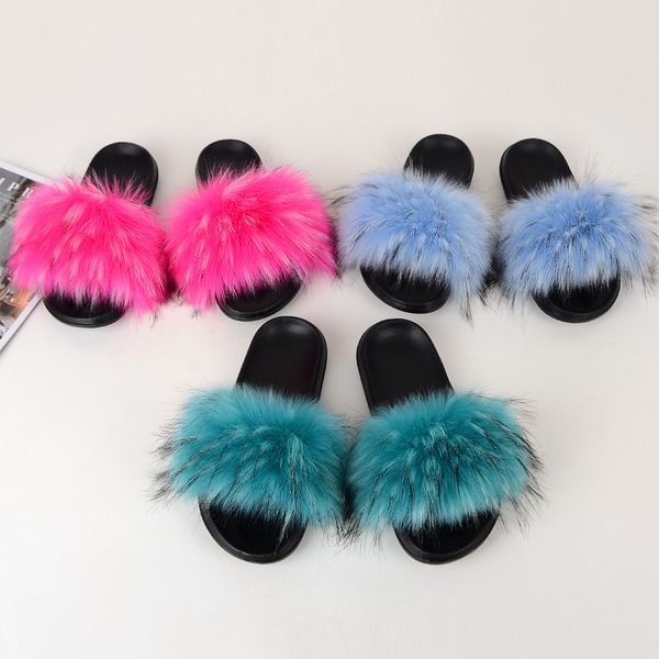 imitation fox fur slippers ins fashionable fur fur slippers women's outdoor home slippers dhl, Black
imitation fox fur slippers ins fashionable fur fur slippers women's outdoor home slippers dhl, Black