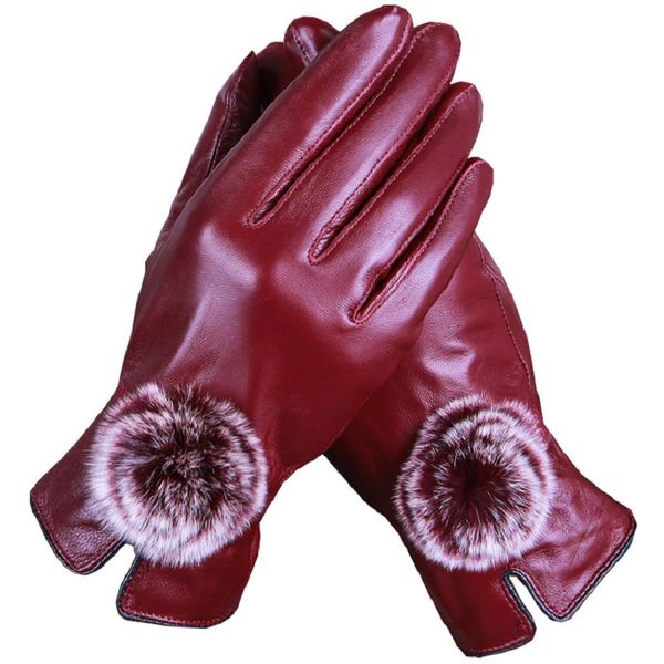 five fingers gloves ladies leather winter thick warm hair outdoor driving riding plus velvet sheepskin manufacturers wholesale, Blue;gray
five fingers gloves ladies leather winter thick warm hair outdoor driving riding plus velvet sheepskin manufacturers wholesale, Blue;gray