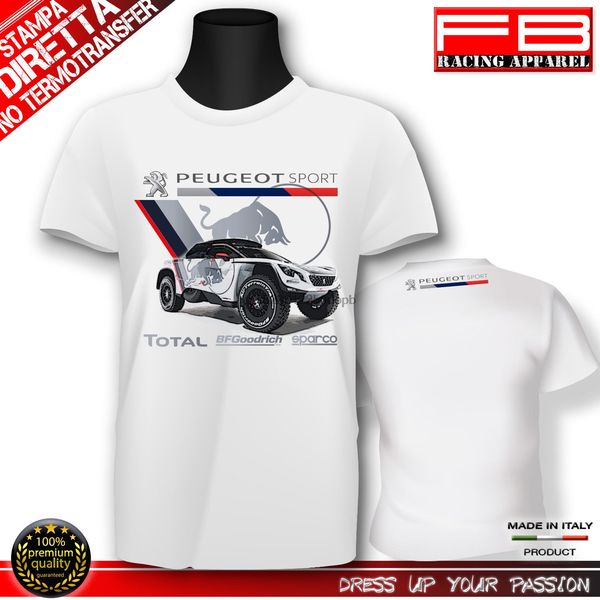 2020 summer t-shirt t-shirt french car fans 3008 rally 2020 dkr peru bolivia argentina french car fans total tee shirt