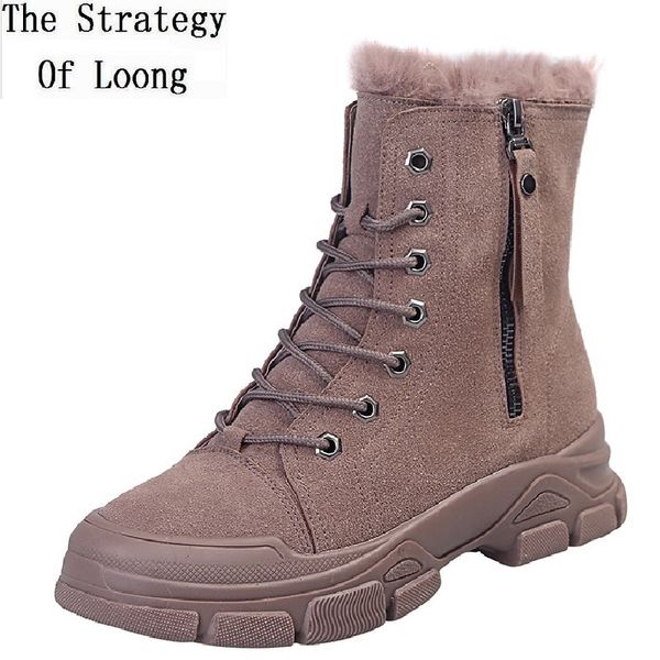 boots outdoor women snow lady plush fur metal fashion zip platform waterproof short botas ladies ankle equestrian 191112, Black
boots outdoor women snow lady plush fur metal fashion zip platform waterproof short botas ladies ankle equestrian 191112, Black