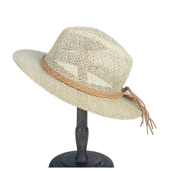 wide brim hats 100% japen raffia straw summer women men travel beach sun hat for elegant lady fedora panama sunbonnet size 56-58cm, Blue;gray
wide brim hats 100% japen raffia straw summer women men travel beach sun hat for elegant lady fedora panama sunbonnet size 56-58cm, Blue;gray