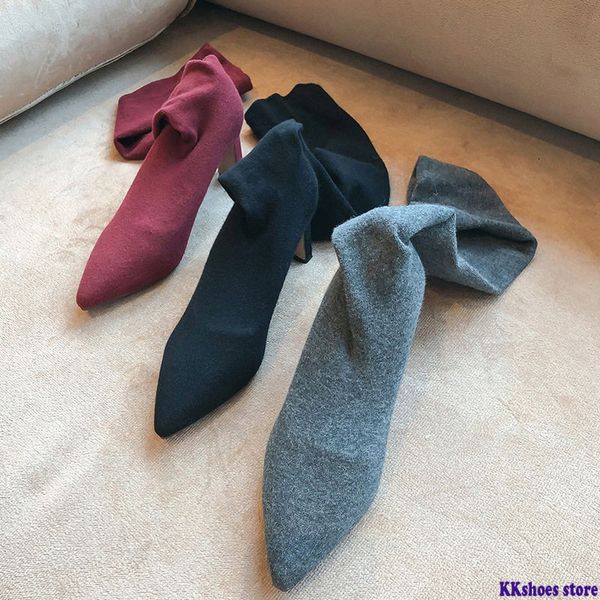 2020 slim thigh high boots women pointed toe spring autumn high heels party prom shoes ladies elastic socks boots, Black
2020 slim thigh high boots women pointed toe spring autumn high heels party prom shoes ladies elastic socks boots, Black