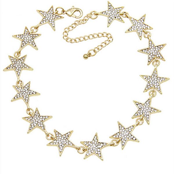 chokers rhinestone star collar necklace statement jewelry luxury necklaces for women, Golden;silver
chokers rhinestone star collar necklace statement jewelry luxury necklaces for women, Golden;silver