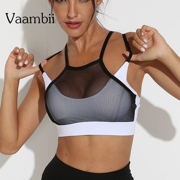 mesh open back gym fitness sports bra for women push up strappy 2020 crop yoga women's sporty running high impact bras, White;black
mesh open back gym fitness sports bra for women push up strappy 2020 crop yoga women's sporty running high impact bras, White;black