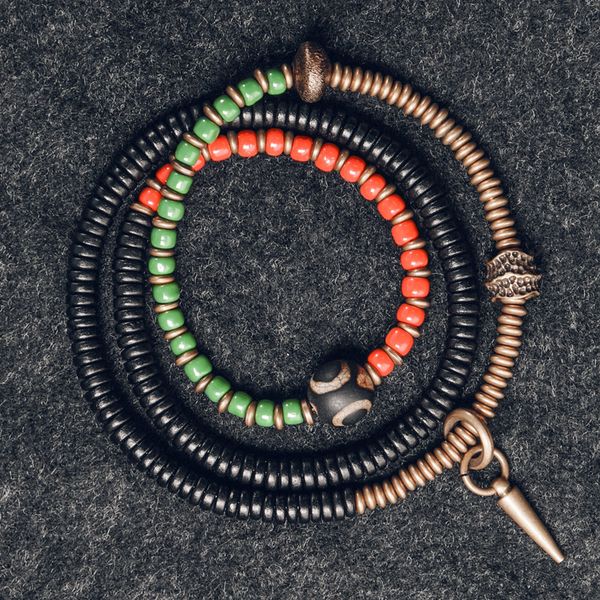 chakra colored glaze ebony spacer beaded bracelet hand hammered copper charm vajar bohemia vacation healing grllfriend mom gift, Black
chakra colored glaze ebony spacer beaded bracelet hand hammered copper charm vajar bohemia vacation healing grllfriend mom gift, Black