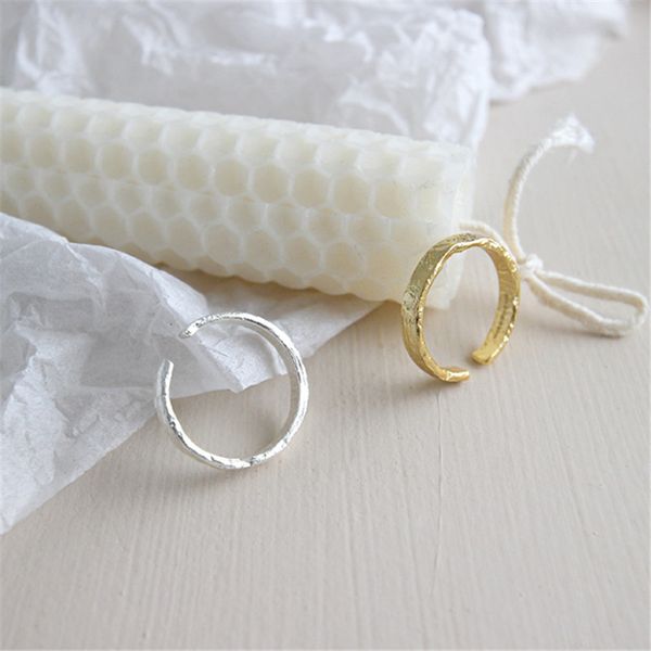 sterling silver open ring for women ins gold & silver color gold foil concave-convex irregular surface, Slivery;golden
sterling silver open ring for women ins gold & silver color gold foil concave-convex irregular surface, Slivery;golden