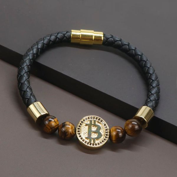 2020 8mm natural tiger eye stone luxury leather bracelets for men gold color bracelet men pulseira masculina bt-8, Golden;silver
2020 8mm natural tiger eye stone luxury leather bracelets for men gold color bracelet men pulseira masculina bt-8, Golden;silver