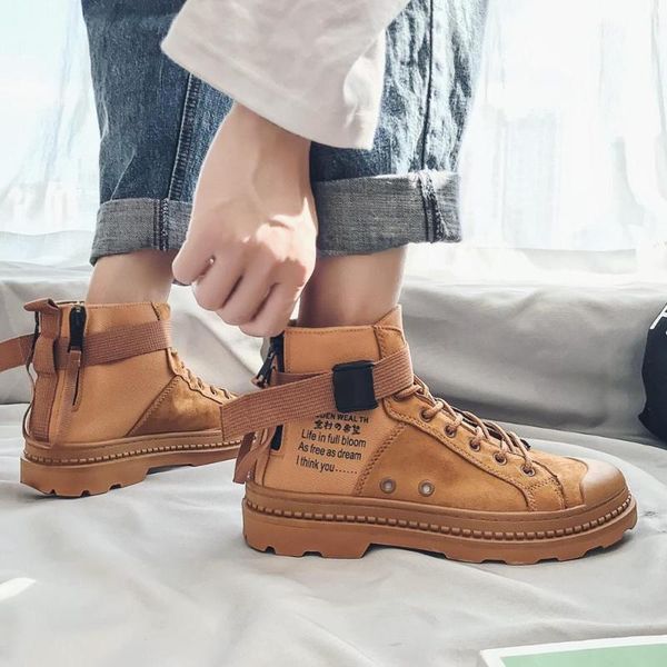 coolvfatbo brand men canvas shoes fashion comfortable sneakers high ankle boots thick bottom casual lace up boots for men, Black
coolvfatbo brand men canvas shoes fashion comfortable sneakers high ankle boots thick bottom casual lace up boots for men, Black