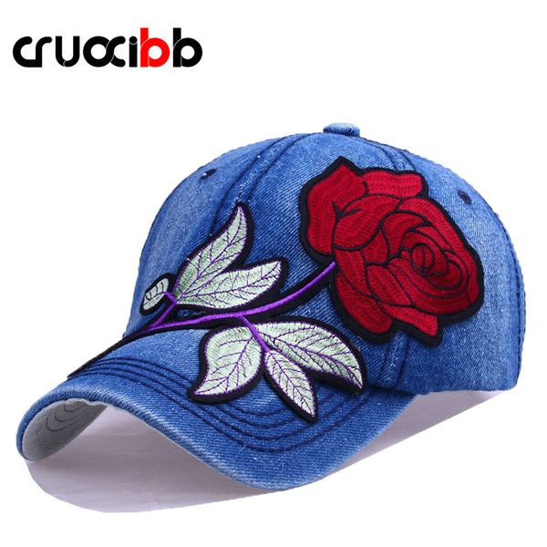 cruoxibb fashion women's baseball cap embroidery red rose hat bone snapback women casquette outdoor jeans hat denim cap chapeau, Blue;gray
cruoxibb fashion women's baseball cap embroidery red rose hat bone snapback women casquette outdoor jeans hat denim cap chapeau, Blue;gray