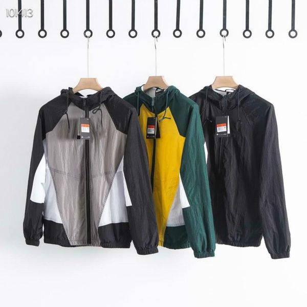 men's casual street slim windbreaker 2020 spring and autumn hooded jacket jacket jacket authentic men's clothing 4359, Black;brown