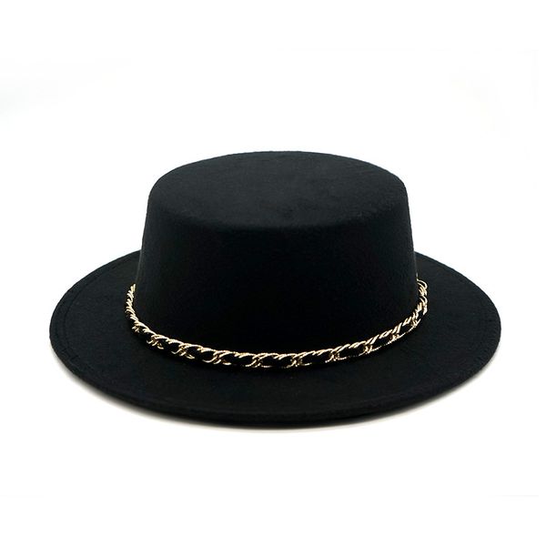 stingy brim hats winter autumn women wool felt boater hat flat fedoras ladies with chain band wide feltro bowler gambler, Blue;gray
stingy brim hats winter autumn women wool felt boater hat flat fedoras ladies with chain band wide feltro bowler gambler, Blue;gray