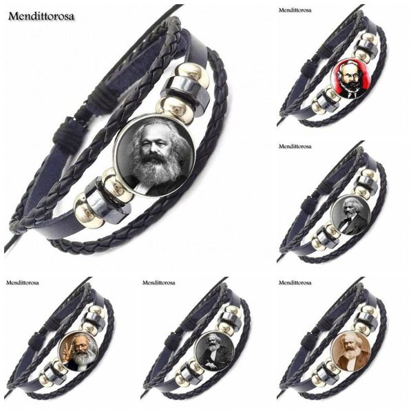 charm bracelets karl marx philosopher for lovers girl friend gift fashion jewelry with glass cabochon black leather bracelet bangle, Golden;silver
charm bracelets karl marx philosopher for lovers girl friend gift fashion jewelry with glass cabochon black leather bracelet bangle, Golden;silver