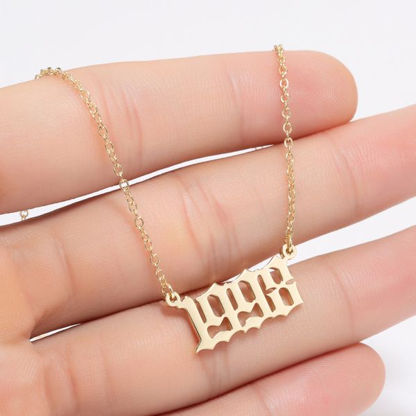 2020 personalized stainless women necklace necklace birthday digital small pendant necklace fashion lady wholesale birthday gift, Black
2020 personalized stainless women necklace necklace birthday digital small pendant necklace fashion lady wholesale birthday gift, Black