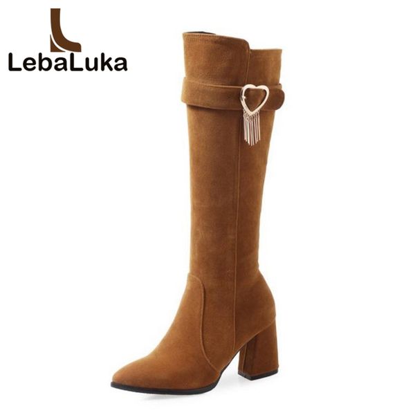 tuyoki plus size 32-47 women knee high boots winter warm fur shoes woman high heels boots heart buckle fringes footwear, Black
tuyoki plus size 32-47 women knee high boots winter warm fur shoes woman high heels boots heart buckle fringes footwear, Black