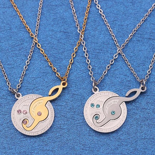 пара ожерелье подарочной коробке набор музыкальная нота дамы ювелирные изделия валентина ожерелье парные подвеска музыка дизайн пара подарок, Silver
пара ожерелье подарочной коробке набор музыкальная нота дамы ювелирные изделия валентина ожерелье парные подвеска музыка дизайн пара подарок, Silver