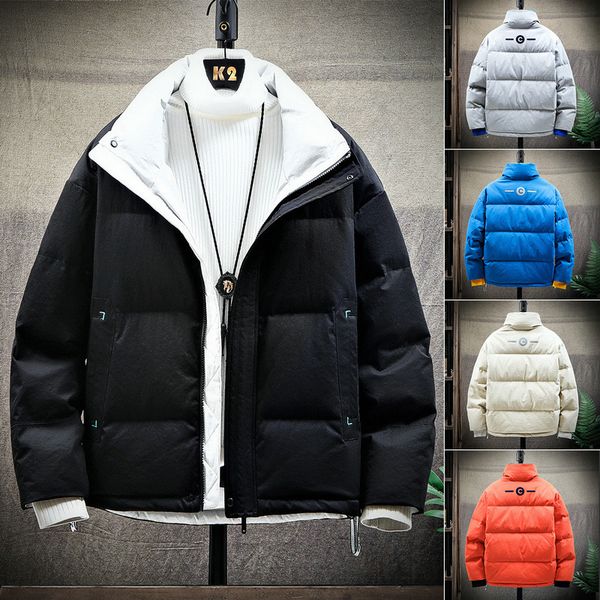 white duck down and down jacket men's short thick windproof warm jacket casual cotton coat men's coat new winter style, Black
white duck down and down jacket men's short thick windproof warm jacket casual cotton coat men's coat new winter style, Black