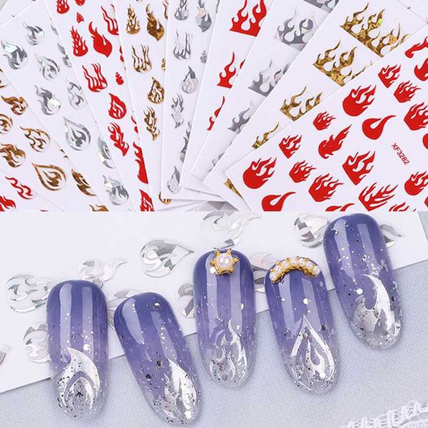 stickers & decals holographic flame nails sticker art fire nail gold silver fires on manicure stencil, Black
stickers & decals holographic flame nails sticker art fire nail gold silver fires on manicure stencil, Black