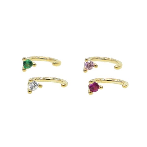 hoop & huggie er real 925 sterling silver piercing earrings 4 colors round birthstone cz minimalist small earring for women, Golden;silver
hoop & huggie er real 925 sterling silver piercing earrings 4 colors round birthstone cz minimalist small earring for women, Golden;silver
