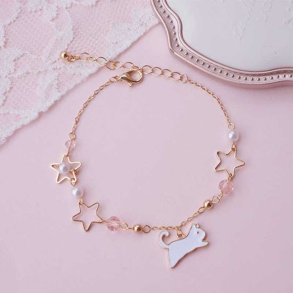japanese sweet lolita princess wind cute five-pointed star pink cat white cat bracelet girlfriends gift, Black
japanese sweet lolita princess wind cute five-pointed star pink cat white cat bracelet girlfriends gift, Black